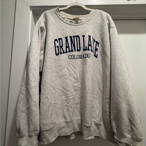 Light Gray Grand Lake Colorado Crewneck Sweatshirt